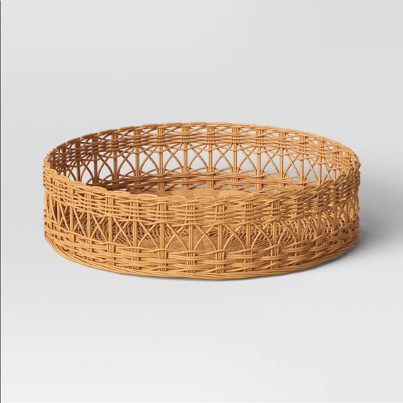 Round Multiweave Rattan Tray - Threshold - Picture 1 of 3